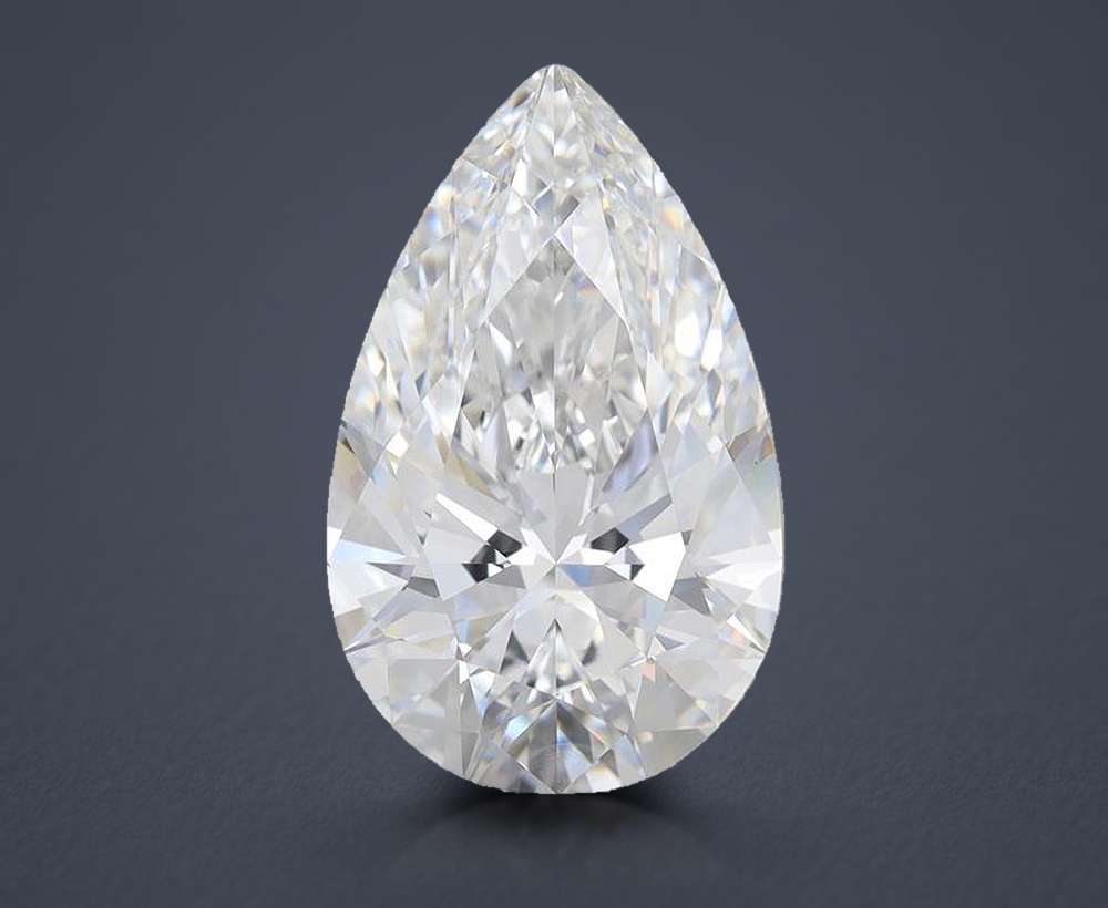 7.57 Carat Pear Lab Diamond