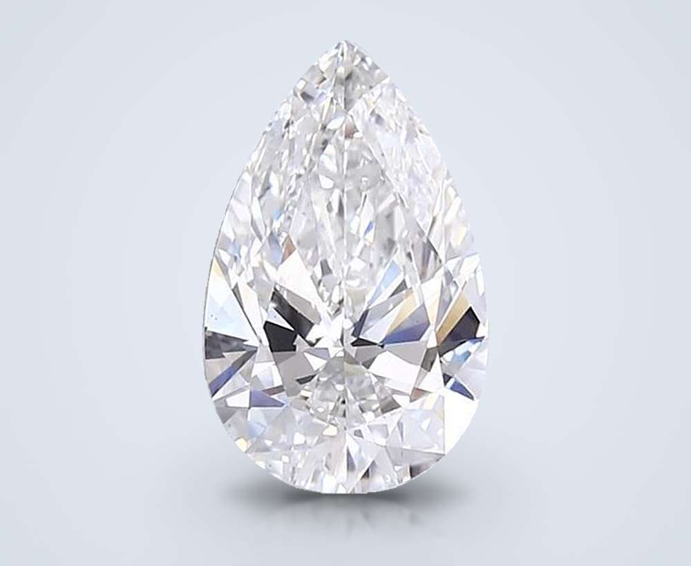 3.72 Carat Pear Lab Diamond