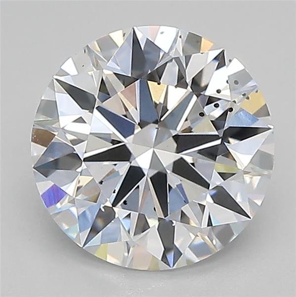 2.04ct D SI2 Rare Carat Ideal Cut Round Lab Grown Diamond