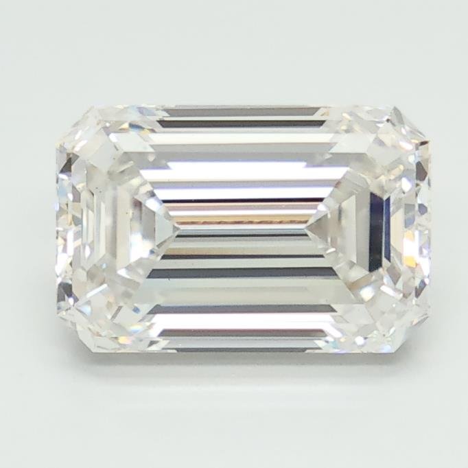 2.10ct F VS1 Excellent Cut Emerald Lab Grown Diamond