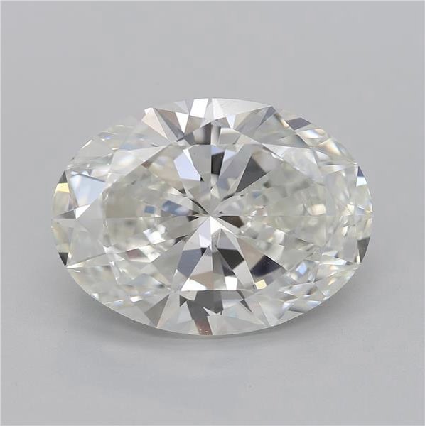 6.02ct I VS2 Rare Carat Ideal Cut Oval Diamond