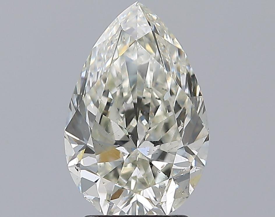 2.61ct K SI2 Rare Carat Ideal Cut Pear Diamond