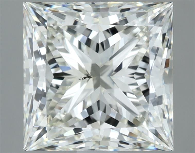 3.03ct I SI1 Rare Carat Ideal Cut Princess Diamond