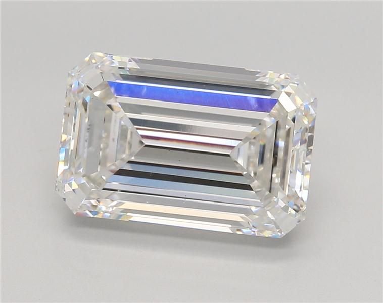 6.51ct F VS1 Rare Carat Ideal Cut Emerald Lab Grown Diamond