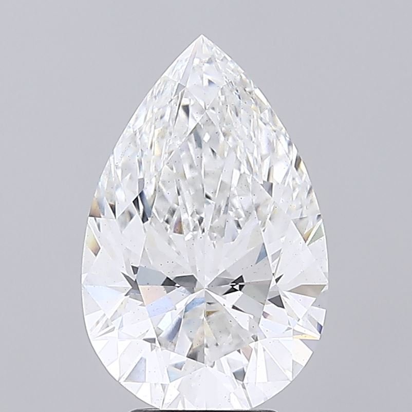 5.11ct E VS2 Rare Carat Ideal Cut Pear Lab Grown Diamond