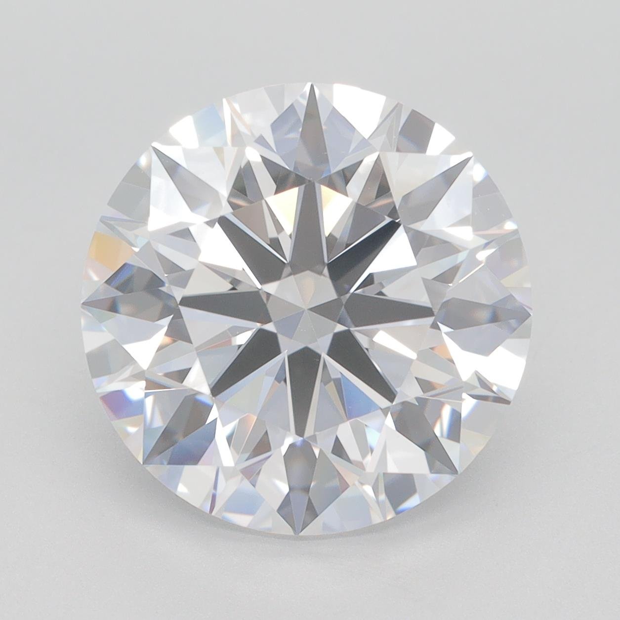 6.58ct D VVS1 Rare Carat Ideal Cut Round Lab Grown Diamond