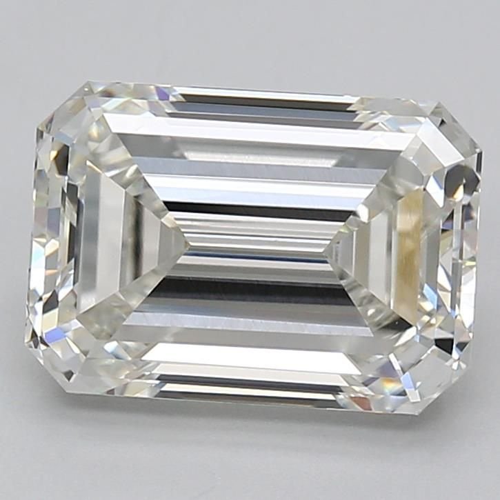 5.05ct G VVS2 Rare Carat Ideal Cut Emerald Lab Grown Diamond