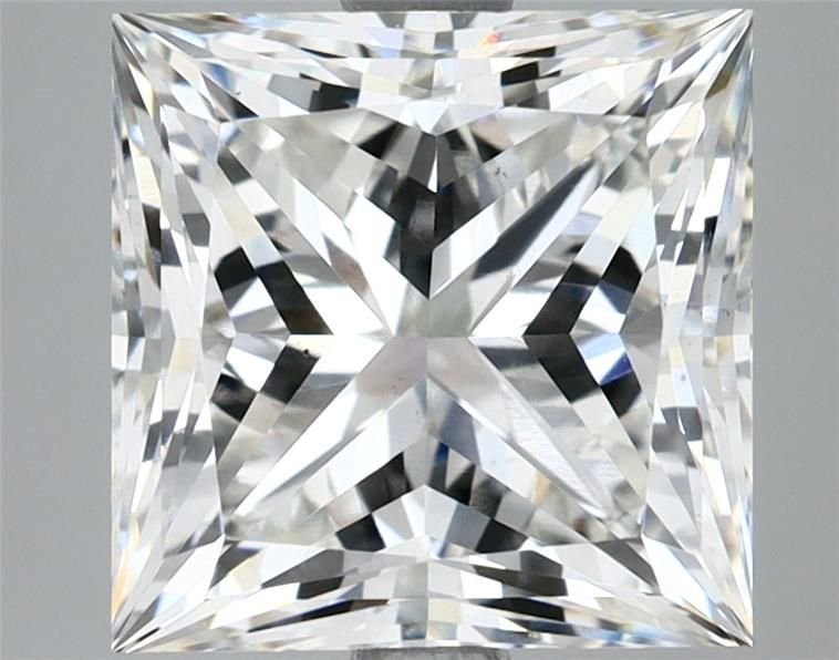 5.13ct F VS2 Rare Carat Ideal Cut Princess Lab Grown Diamond