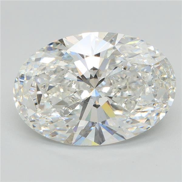 5.05ct F VS2 Rare Carat Ideal Cut Oval Lab Grown Diamond