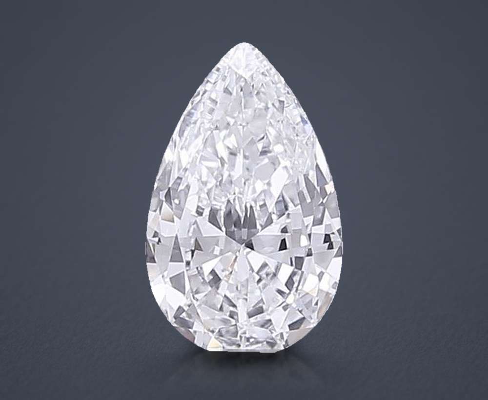 0.56 Carat Pear Lab Diamond