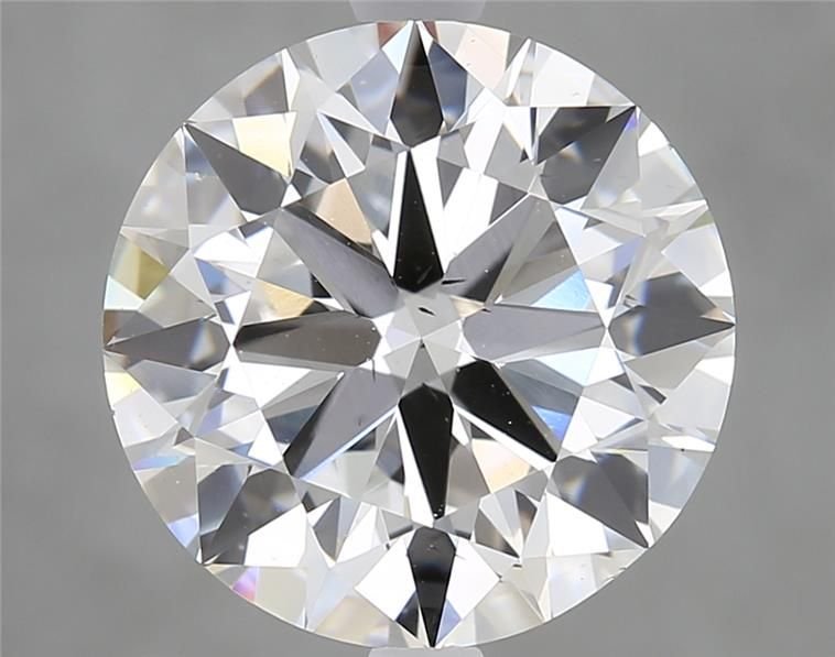 5.01ct F SI1 Rare Carat Ideal Cut Round Lab Grown Diamond