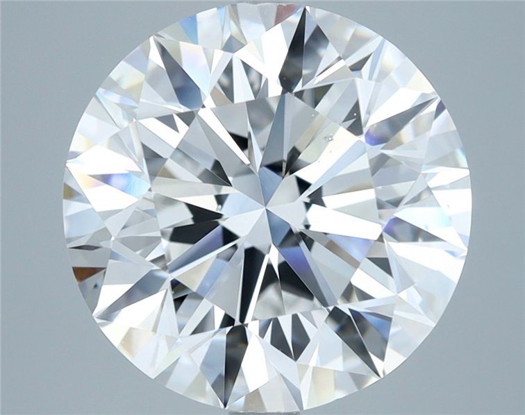 7.01ct E SI1 Rare Carat Ideal Cut Round Diamond