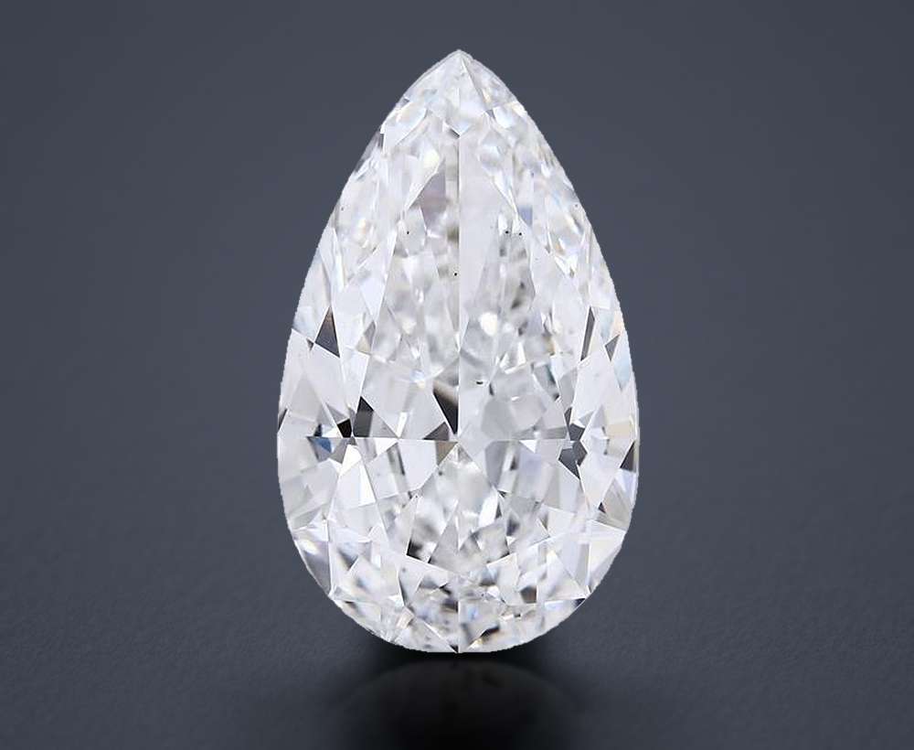 15.00 Carat Pear Lab Diamond