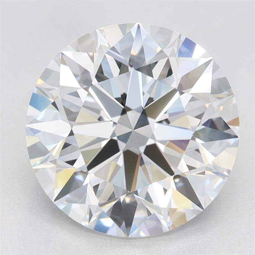 2.74ct D VVS1 Rare Carat Ideal Cut Round Lab Grown Diamond