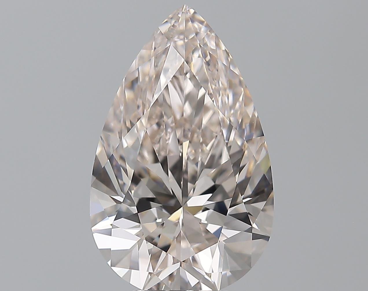 5.01ct K IF Rare Carat Ideal Cut Pear Diamond