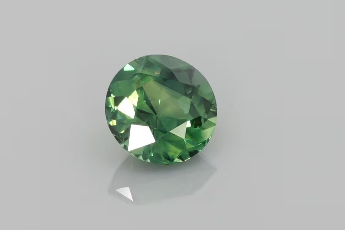 2.50 Carat Teal Round Sapphire