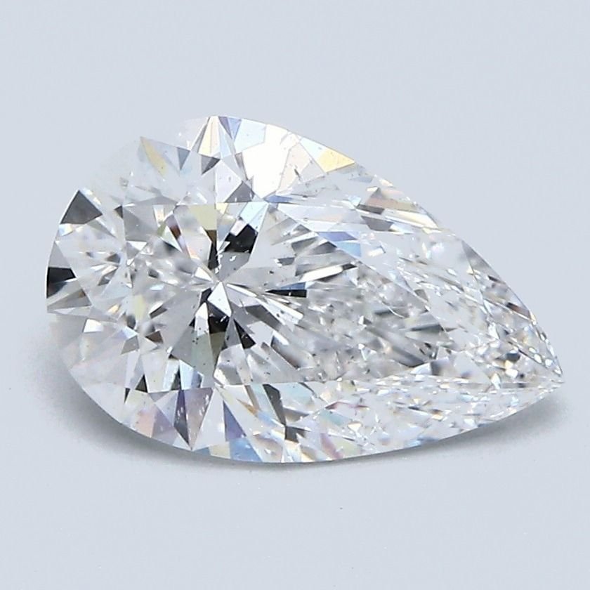 2.01ct D SI2 Rare Carat Ideal Cut Pear Diamond