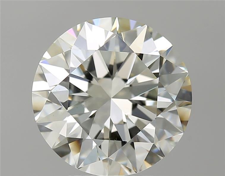 4.02ct K VS2 Rare Carat Ideal Cut Round Diamond