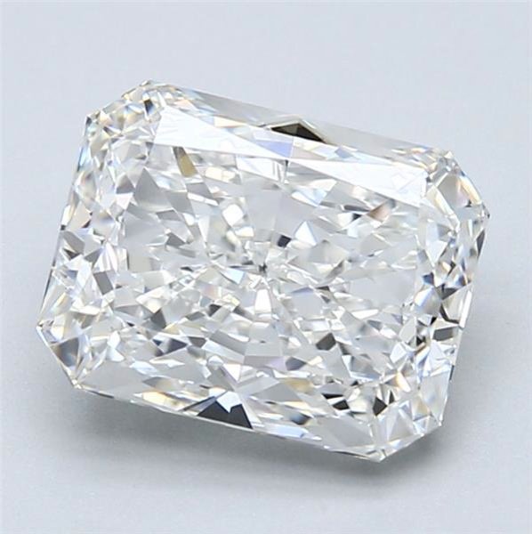 3.16ct G SI1 Rare Carat Ideal Cut Radiant Diamond