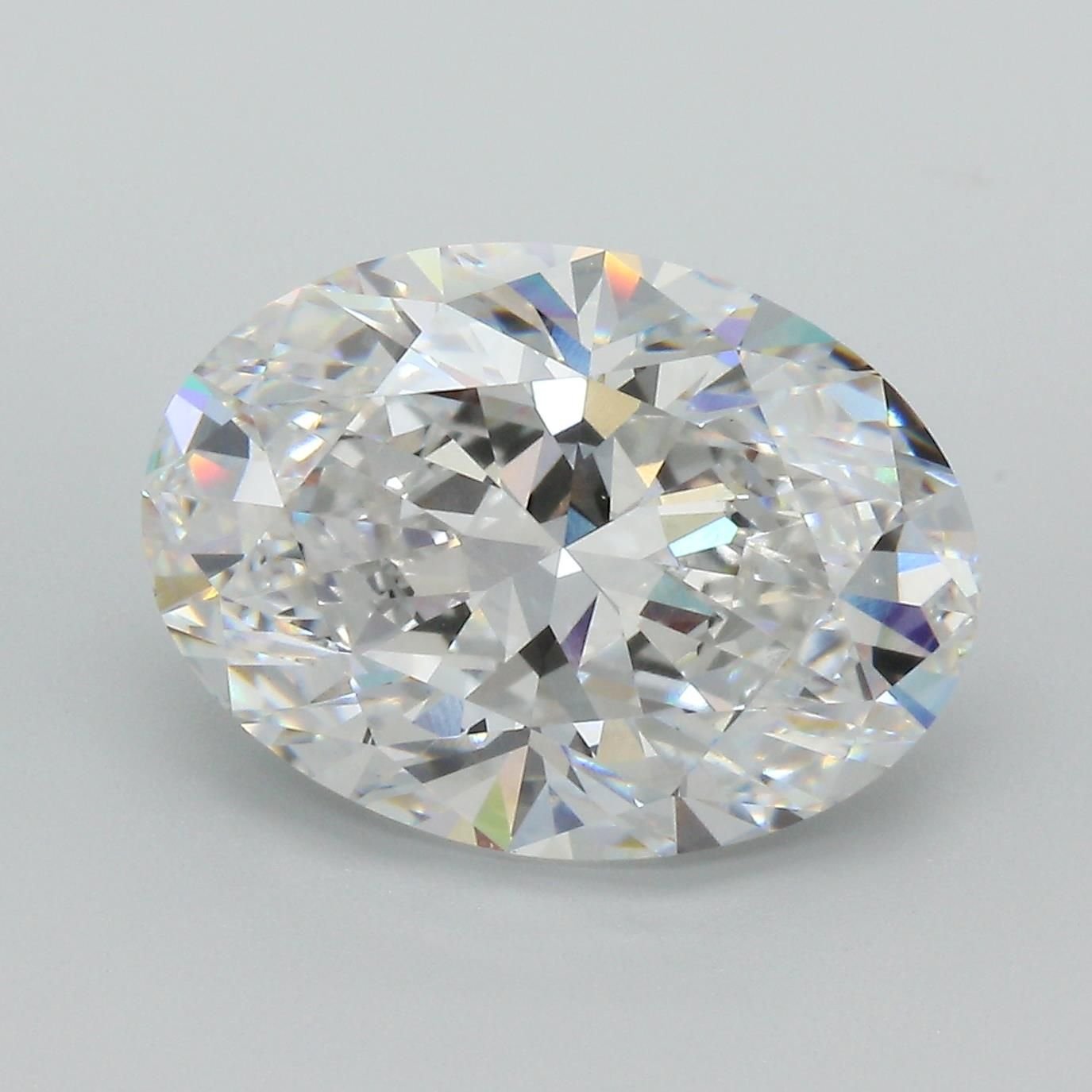 6.75ct E VS2 Rare Carat Ideal Cut Oval Lab Grown Diamond