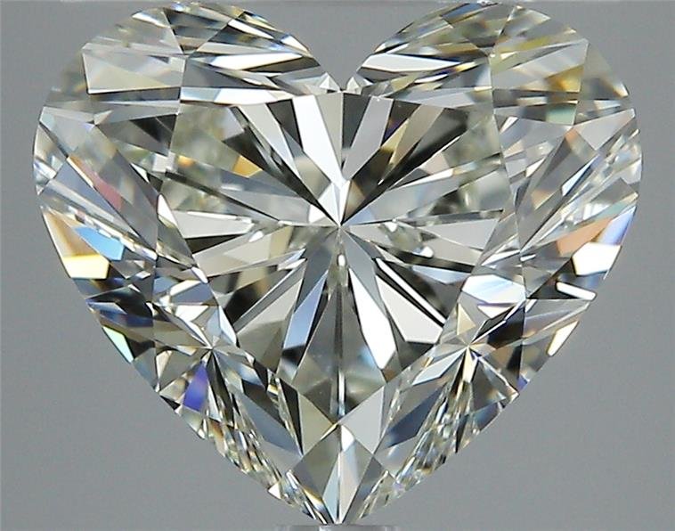 3.01ct K VS1 Rare Carat Ideal Cut Heart Diamond