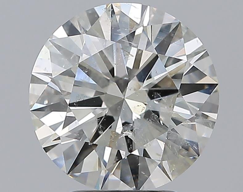2.73ct I SI2 Rare Carat Ideal Cut Round Diamond