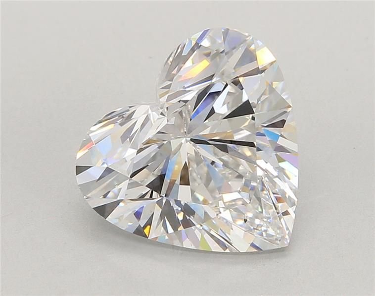 5.53ct E VVS2 Rare Carat Ideal Cut Heart Lab Grown Diamond