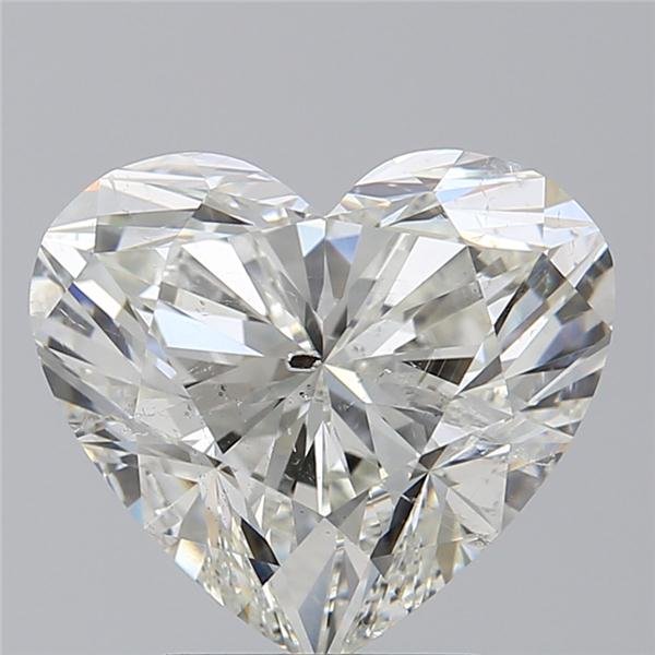 3.05ct H SI2 Rare Carat Ideal Cut Heart Diamond