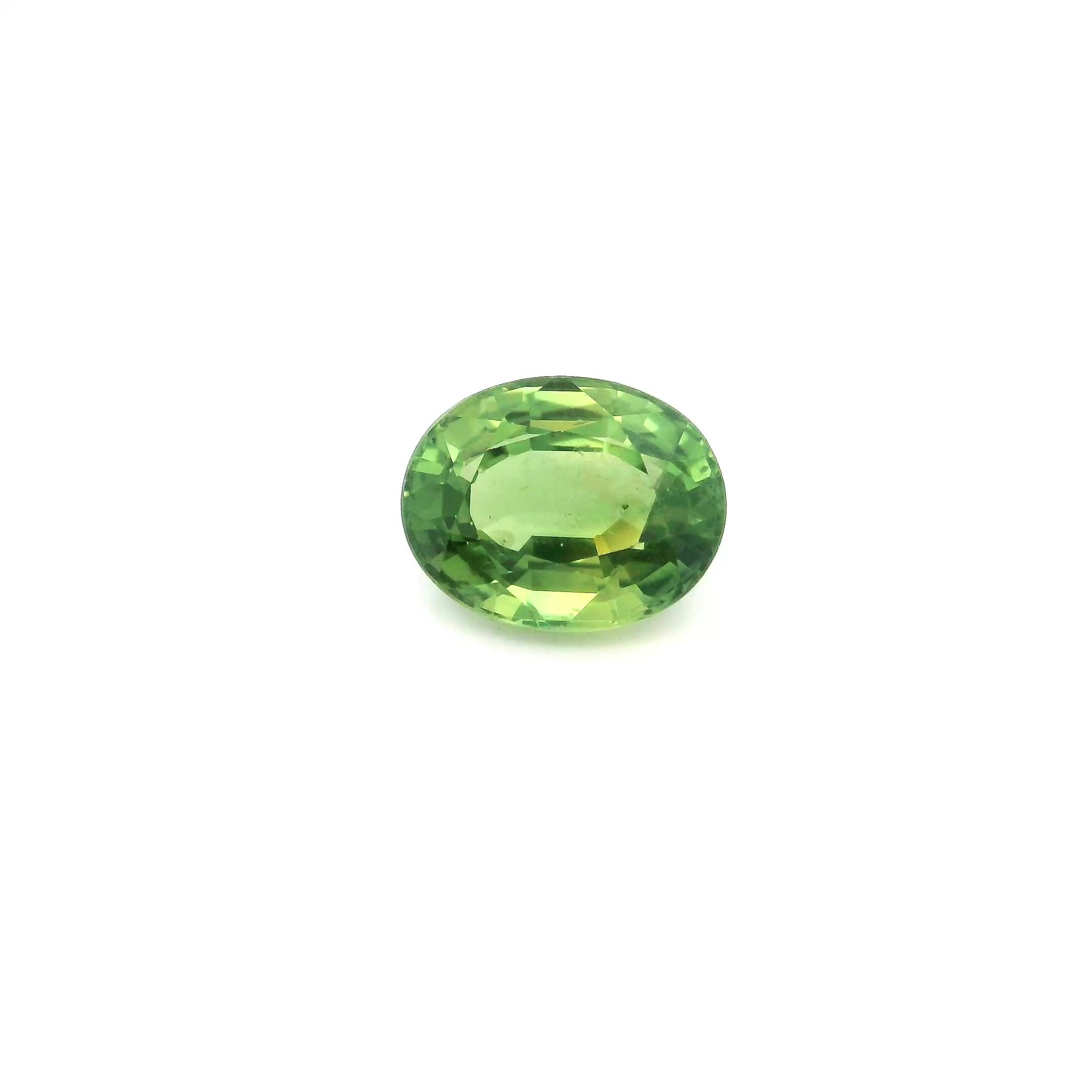 2.42 Carat Green Oval Sapphire