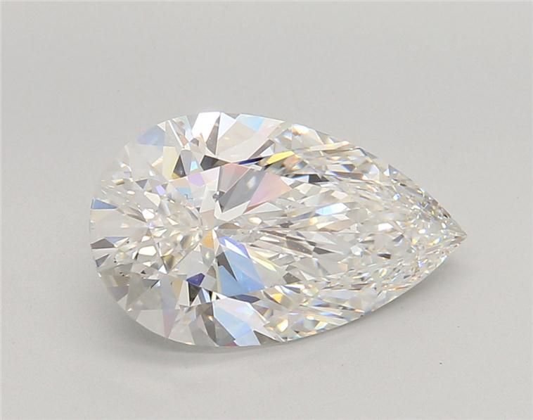 3.06ct F VS1 Rare Carat Ideal Cut Pear Lab Grown Diamond