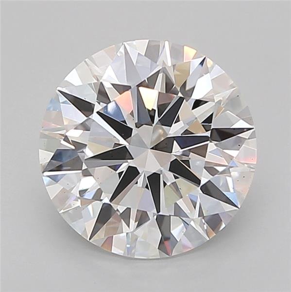 3.01ct E VS2 Rare Carat Ideal Cut Round Lab Grown Diamond