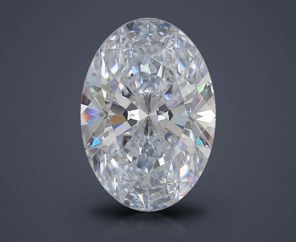 6.30 Carat Oval Lab Diamond