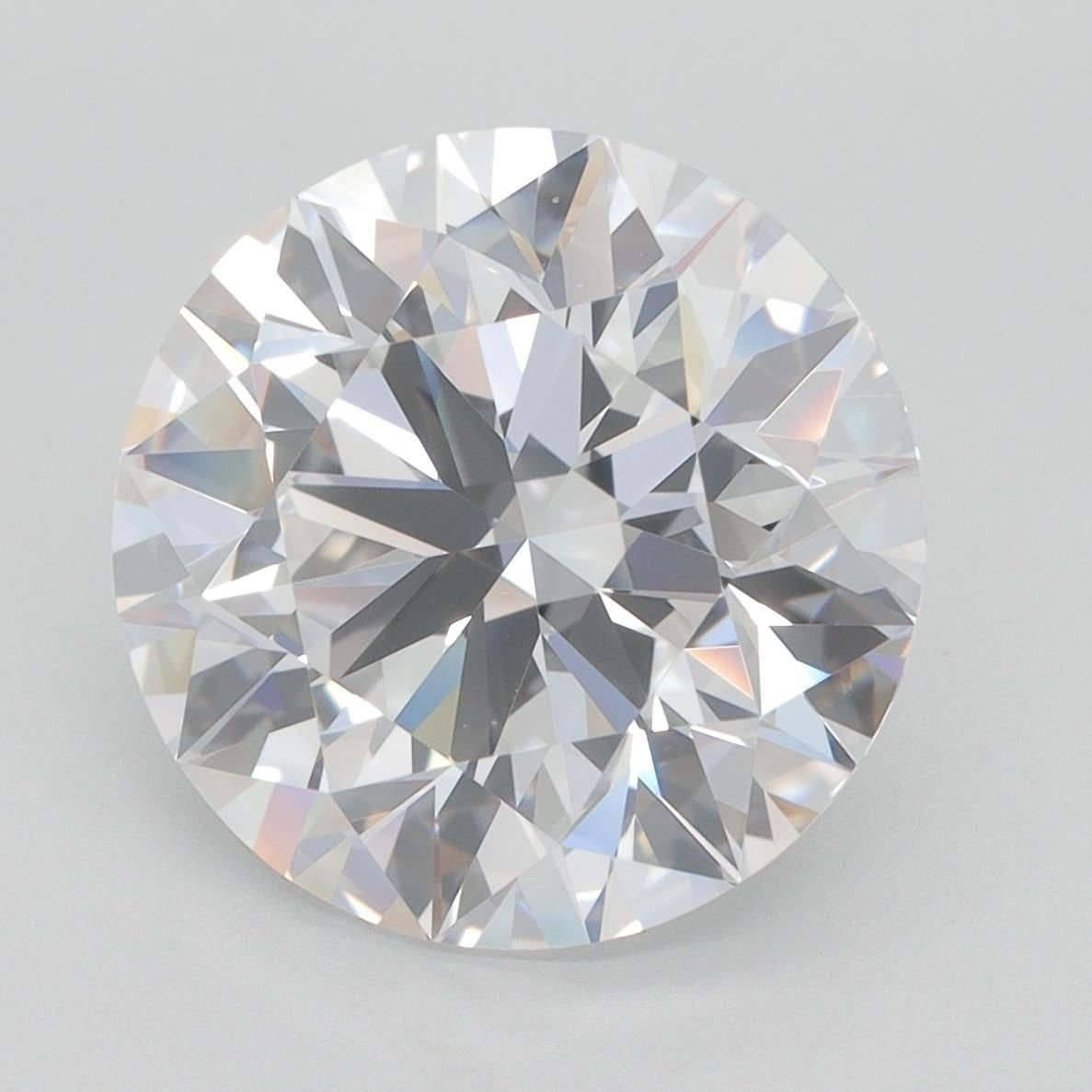 6.17ct E VVS1 Rare Carat Ideal Cut Round Lab Grown Diamond