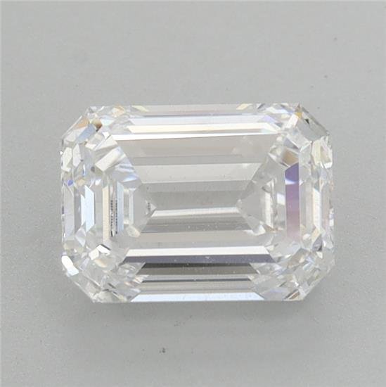 1.53ct E SI1 Rare Carat Ideal Cut Emerald Lab Grown Diamond