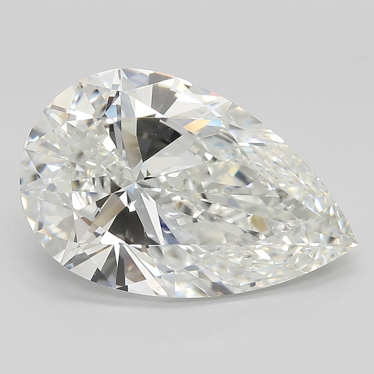 5.02ct H VS1 Rare Carat Ideal Cut Pear Lab Grown Diamond