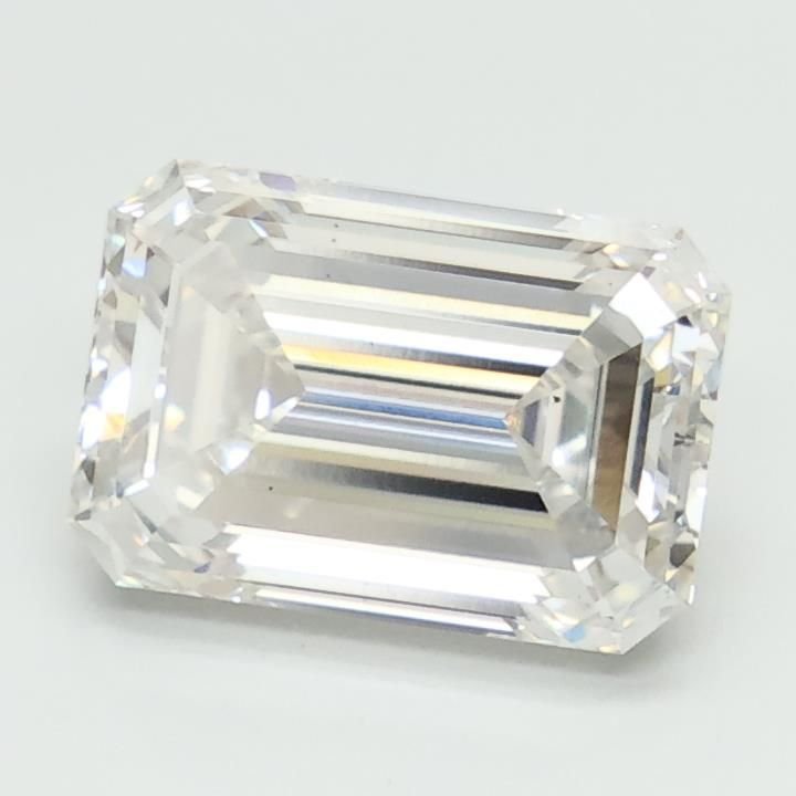 2.53ct F VS2 Rare Carat Ideal Cut Emerald Lab Grown Diamond