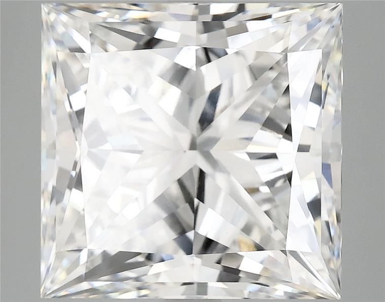 8.05ct F VVS2 Rare Carat Ideal Cut Princess Lab Grown Diamond