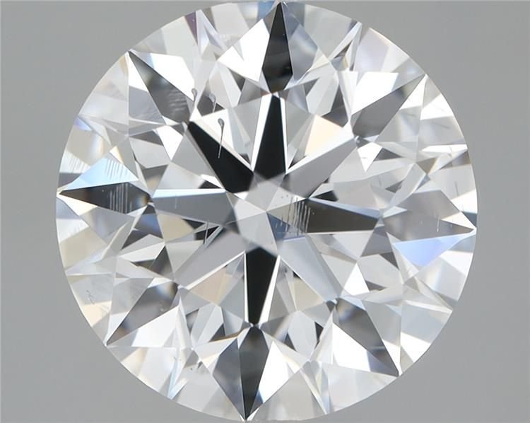 3.14ct E SI1 Rare Carat Ideal Cut Round Lab Grown Diamond