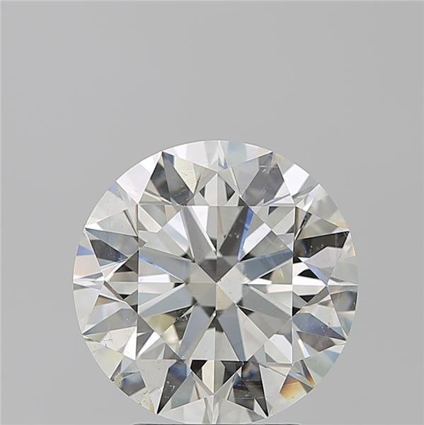 3.70ct J SI2 Excellent Cut Round Diamond