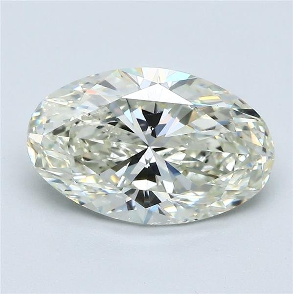 2.60ct K SI1 Rare Carat Ideal Cut Oval Diamond