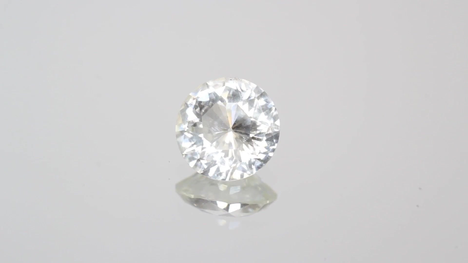1.87 Carat Yellow Round Sapphire