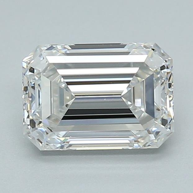 1.38ct E VS1 Rare Carat Ideal Cut Emerald Lab Grown Diamond
