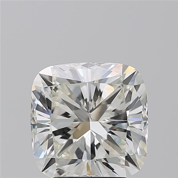 3.02ct J SI2 Rare Carat Ideal Cut Cushion Diamond