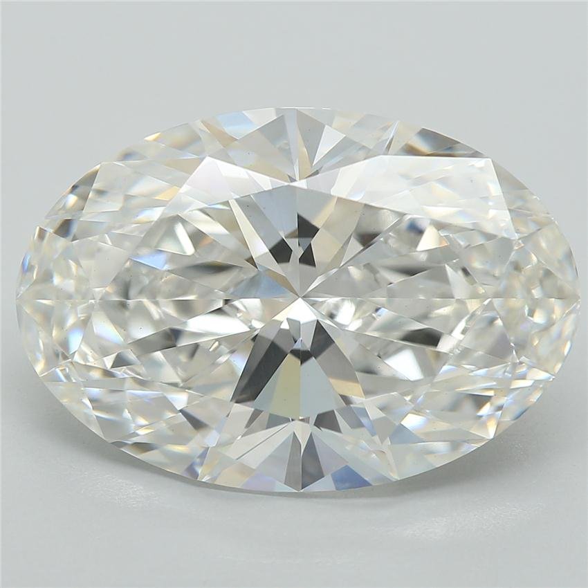 5.36ct F VS1 Rare Carat Ideal Cut Oval Lab Grown Diamond