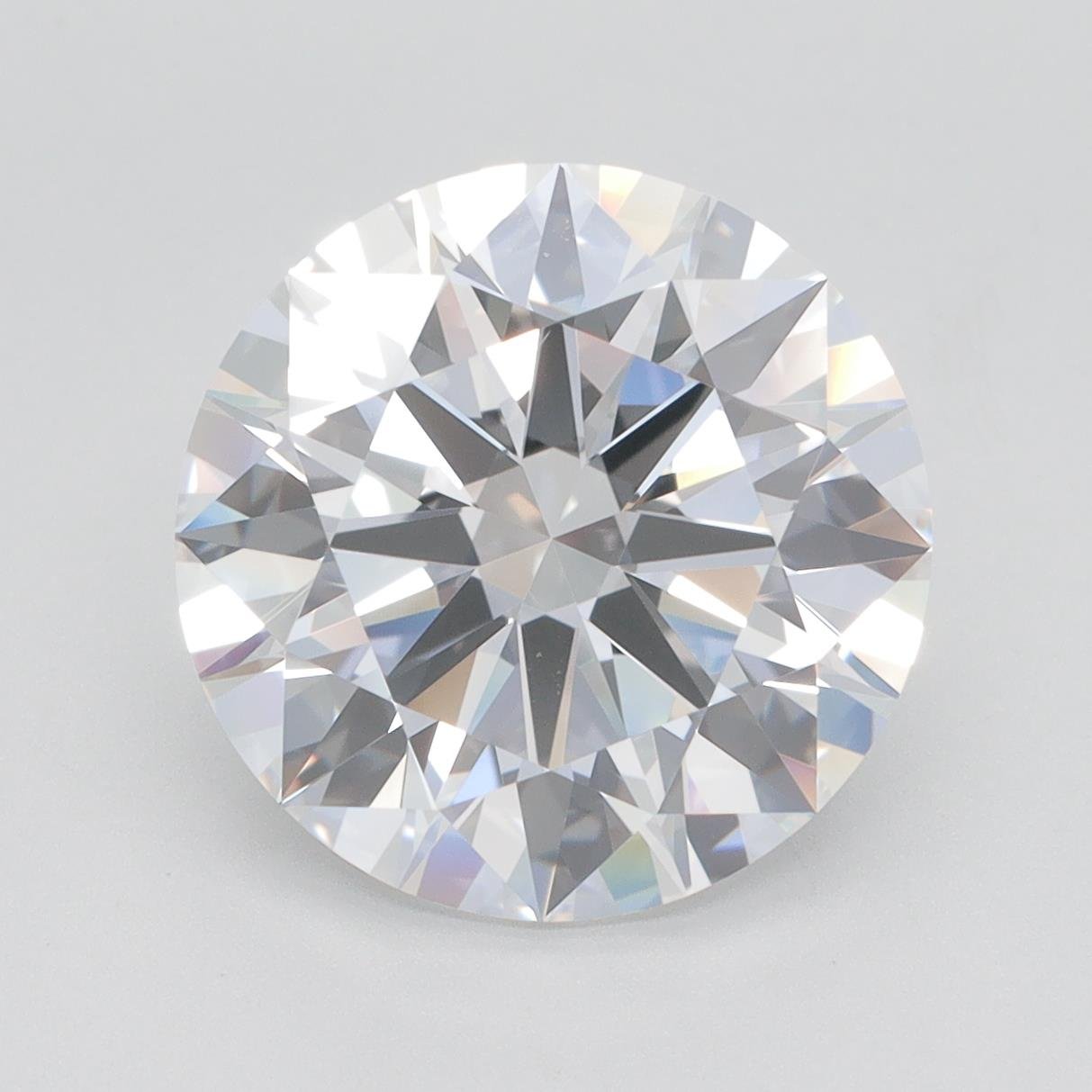 5.02ct F VS1 Rare Carat Ideal Cut Round Lab Grown Diamond