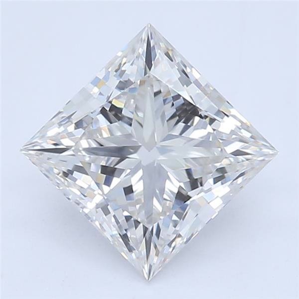 0.84ct G VVS2 Rare Carat Ideal Cut Princess Lab Grown Diamond