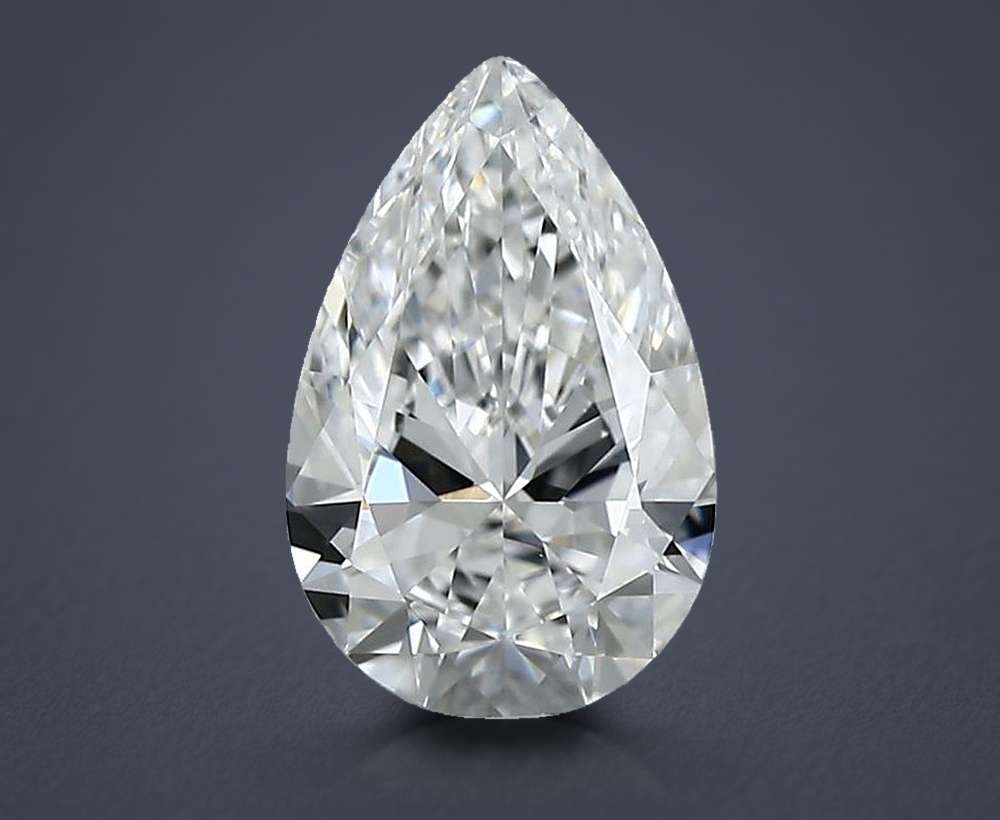 0.51 Carat Pear Natural Diamond