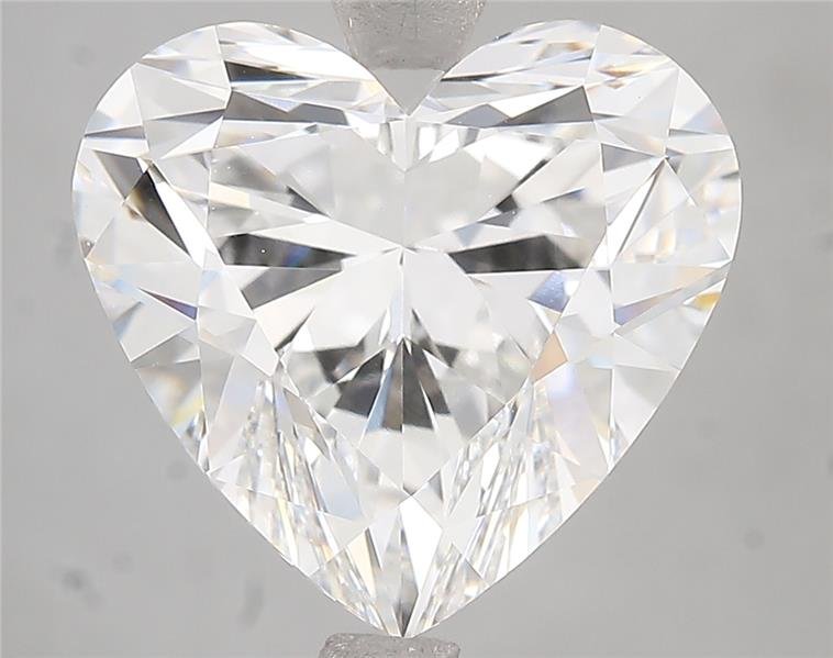 5.03ct F VS2 Rare Carat Ideal Cut Heart Lab Grown Diamond