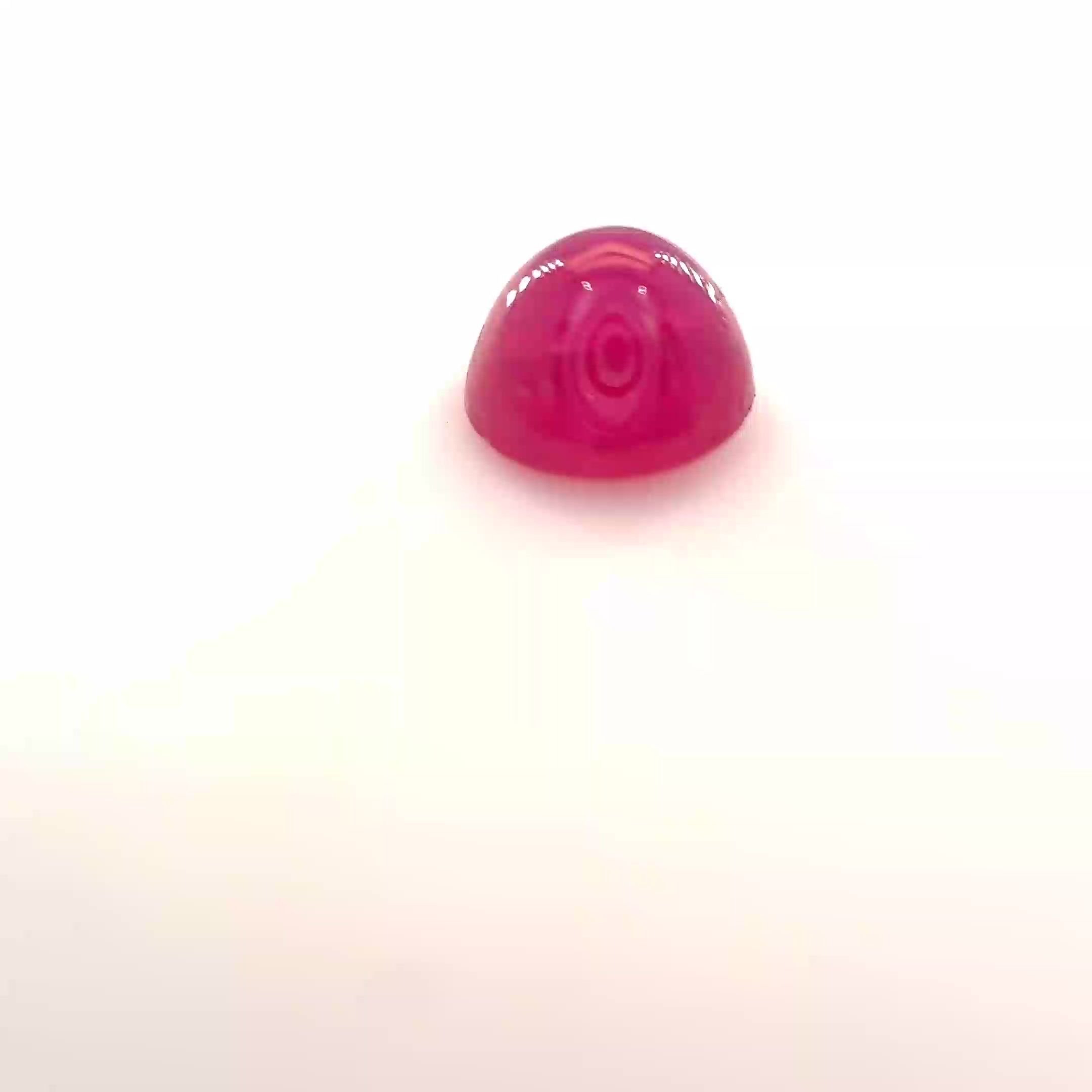1.12 Carat Red Round Ruby