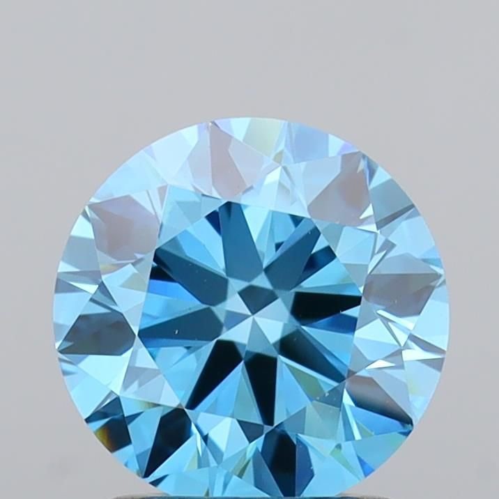 1.50 Ct. Fancy Vivid Blue Round Lab Diamond